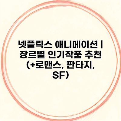 넷플릭스 애니메이션 | 장르별 인기작품 추천 (+로맨스, 판타지, SF)