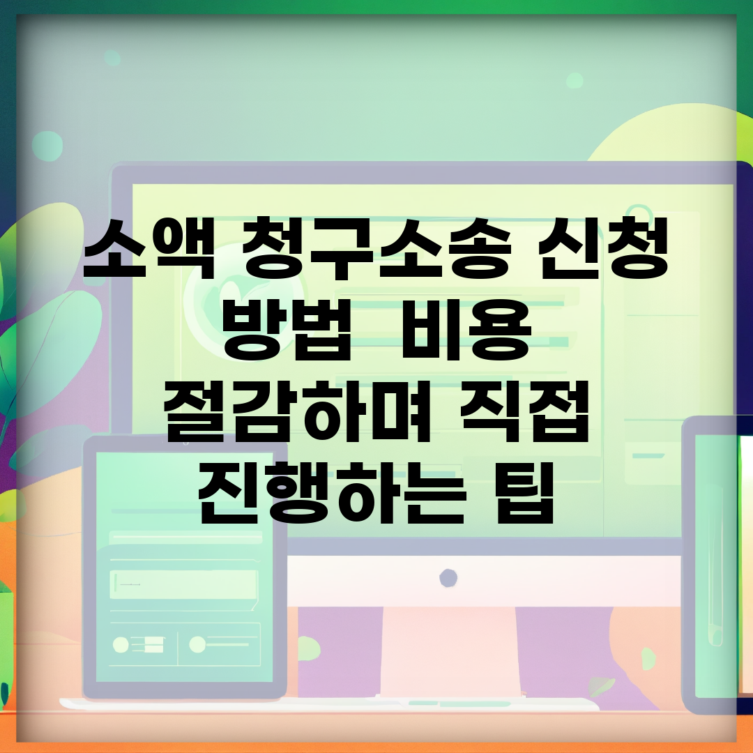 소액 청구소송 신청 방법 | 비용 절감하며 직접 진행하는 팁