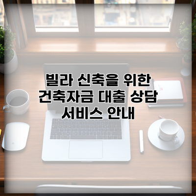 빌라 신축을 위한 건축자금 대출 상담 서비스 안내