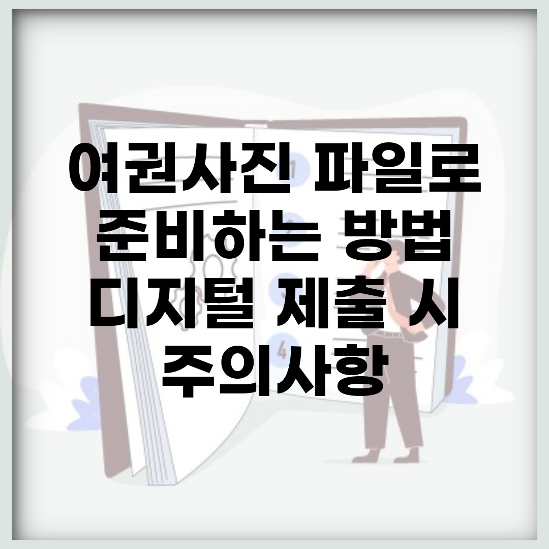 여권사진 파일로 준비하는 방법 | 디지털 제출 시 주의사항
