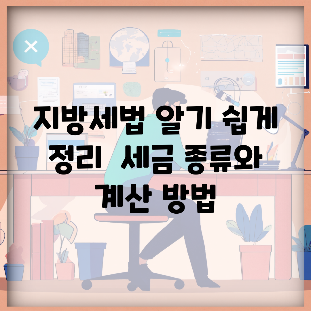 지방세법 알기 쉽게 정리 | 세금 종류와 계산 방법