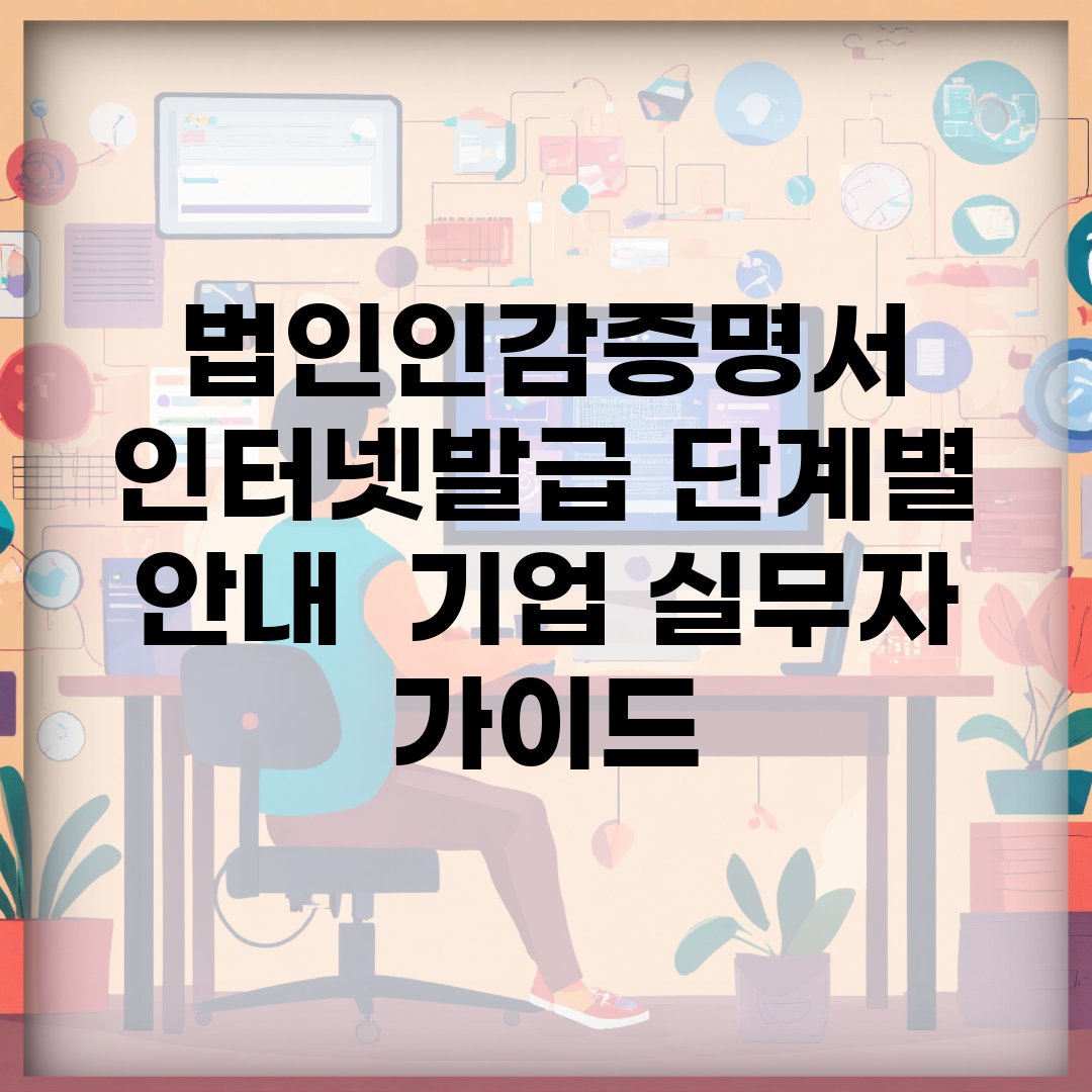 법인인감증명서 인터넷발급 단계별 안내 | 기업 실무자 가이드