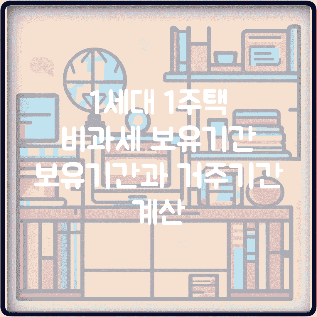 1세대 1주택 비과세 보유기간 | 보유기간과 거주기간 계산