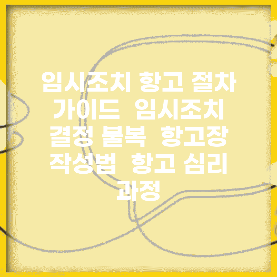 임시조치 항고 절차 가이드 | 임시조치 결정 불복 | 항고장 작성법 | 항고 심리 과정