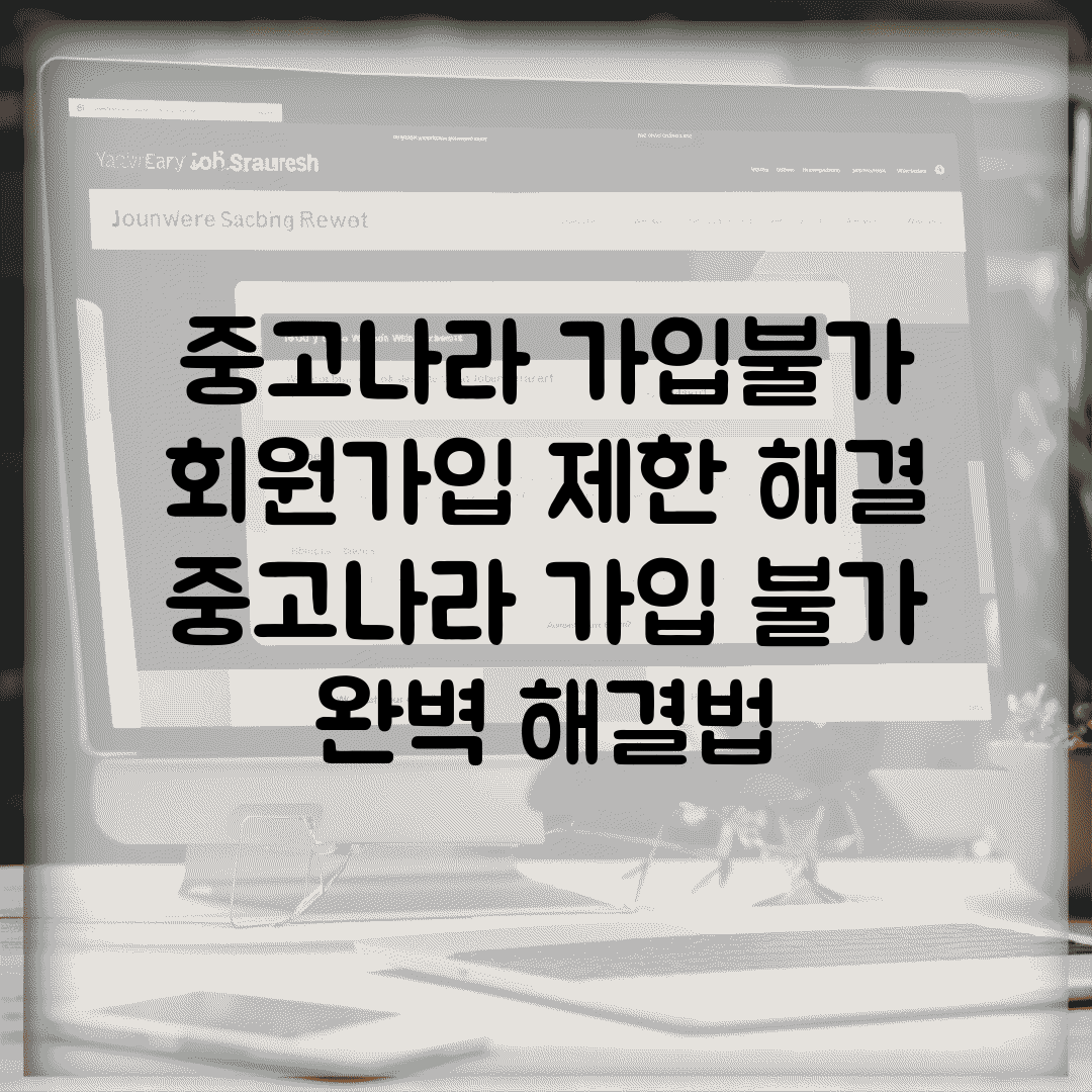 중고나라 가입불가 회원가입 제한 해결 | 중고나라 가입 불가 완벽 해결법