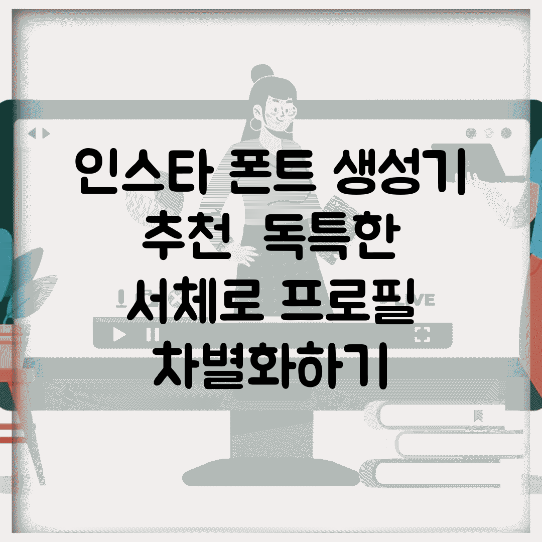 인스타 폰트 생성기 추천 | 독특한 서체로 프로필 차별화하기