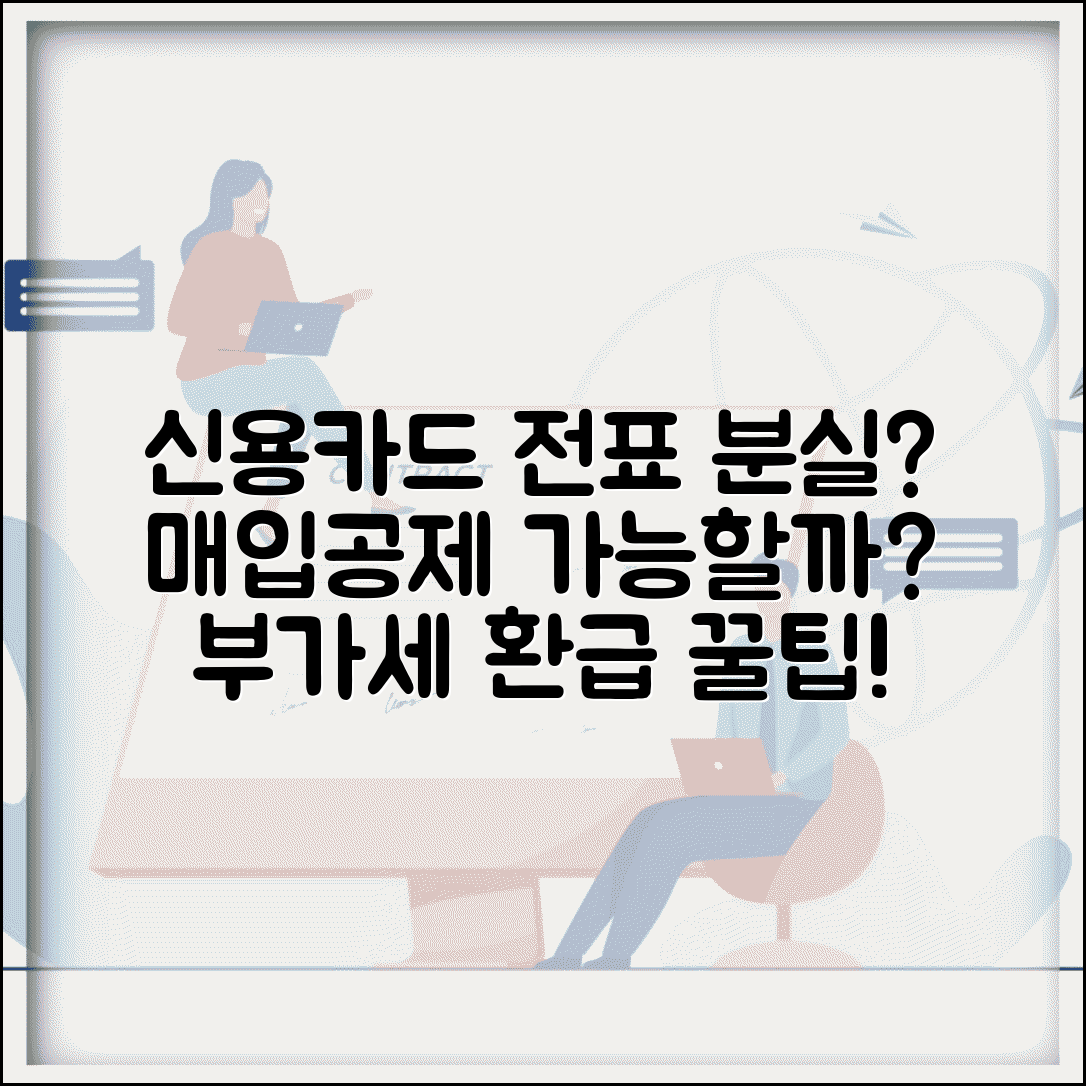 부가세 신용카드 매출전표 분실했는데 공제 받을 수 있나요 | 신용카드전표 | 분실 | 매입공제