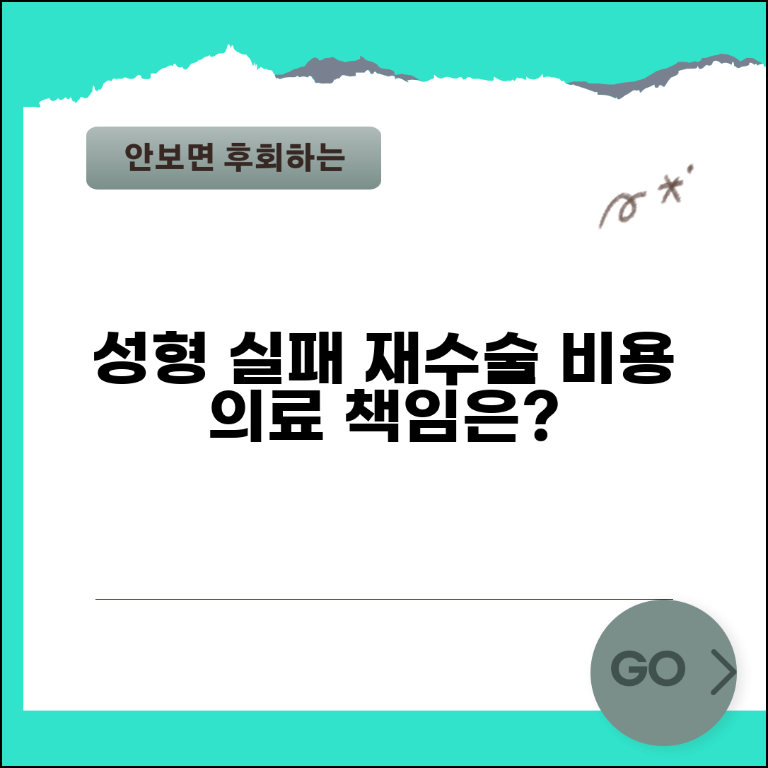 성형 실패하면 재수술비 누가 내나요 | 성형실패 | 재수술 | 의료책임