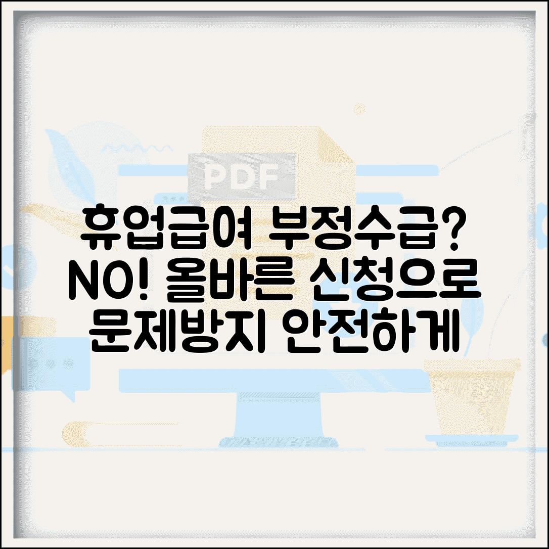 휴업급여 부정수급 예방법 | 올바른 휴업급여 신청으로 문제 방지