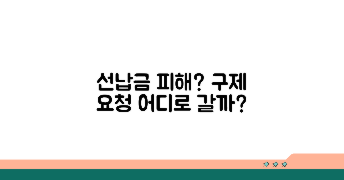 선납금 피해, 어디에 구제 요청할까?