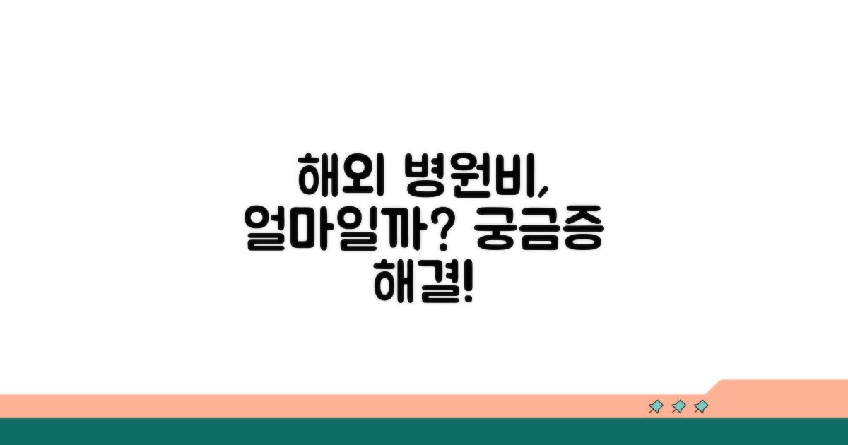 해외 병원 비용 개요