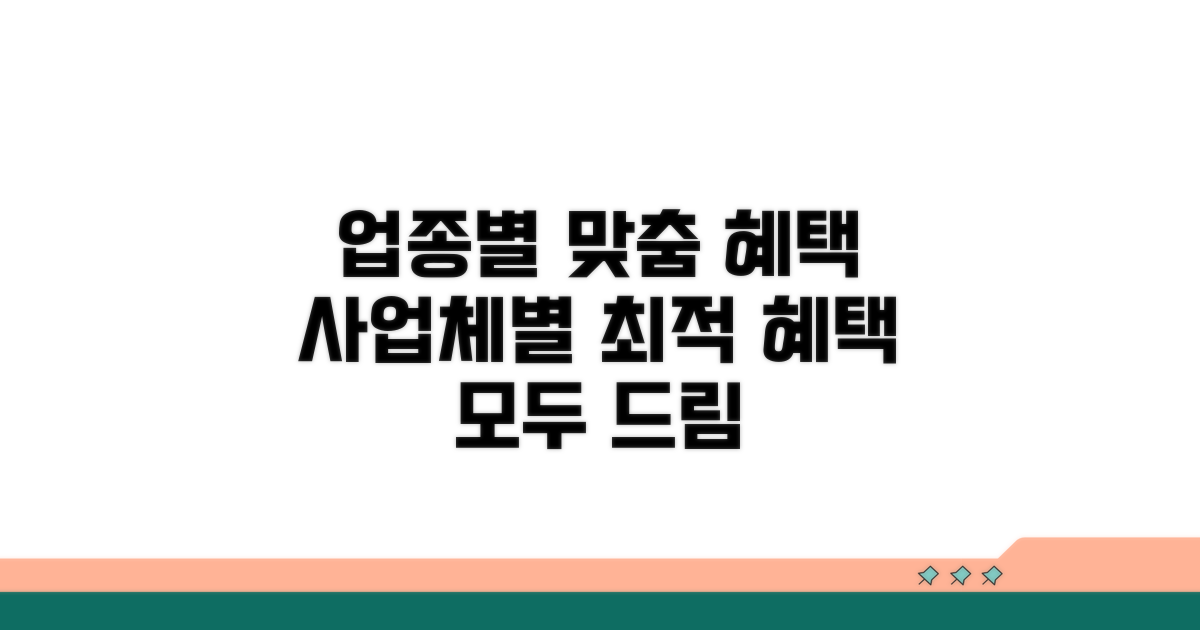 업종별 맞춤 혜택