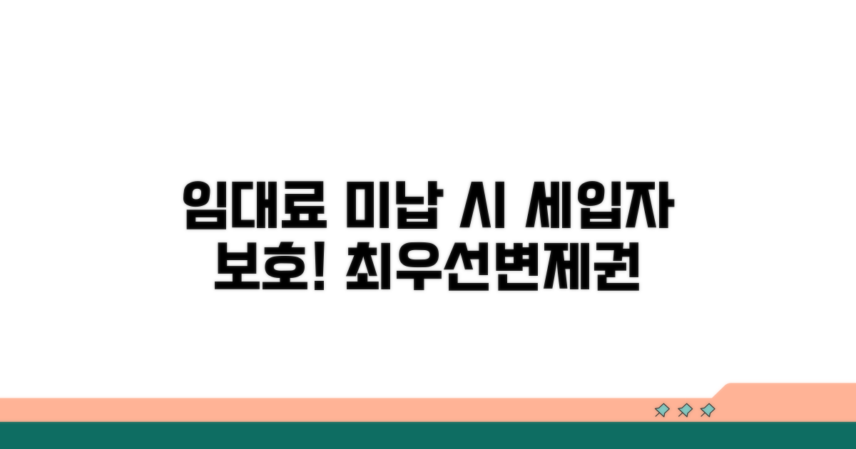 임대료 미납 시 세입자 보호 제도: 최우선변제권