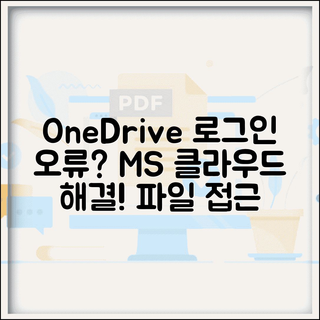원드라이브 로그인 안될때 MS | OneDrive 로그인 오류 해결하고 클라우드 파일 접근