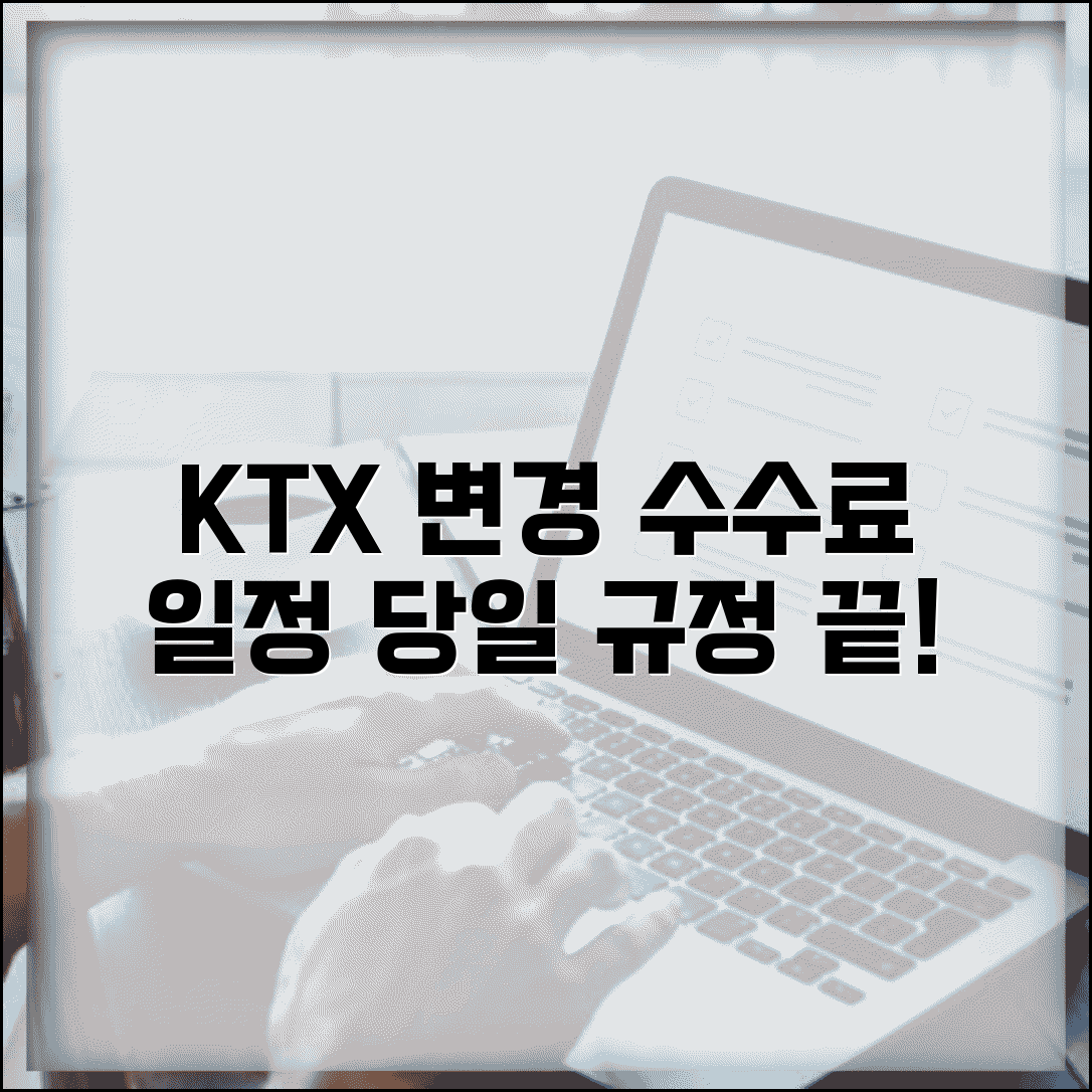 KTX 변경 수수료 기차표 일정 | 고속철도 승차권 시간 변경시 부과 수수료와 당일 변경 규정