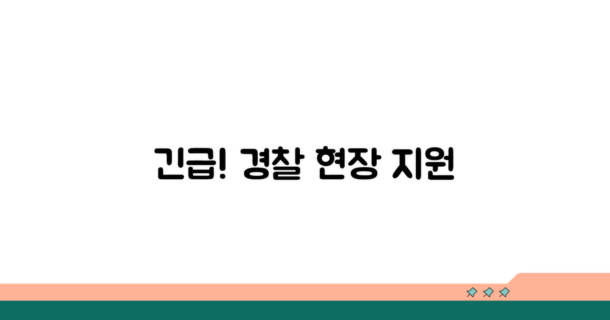 긴급임시조치, 경찰의 현장 지원
