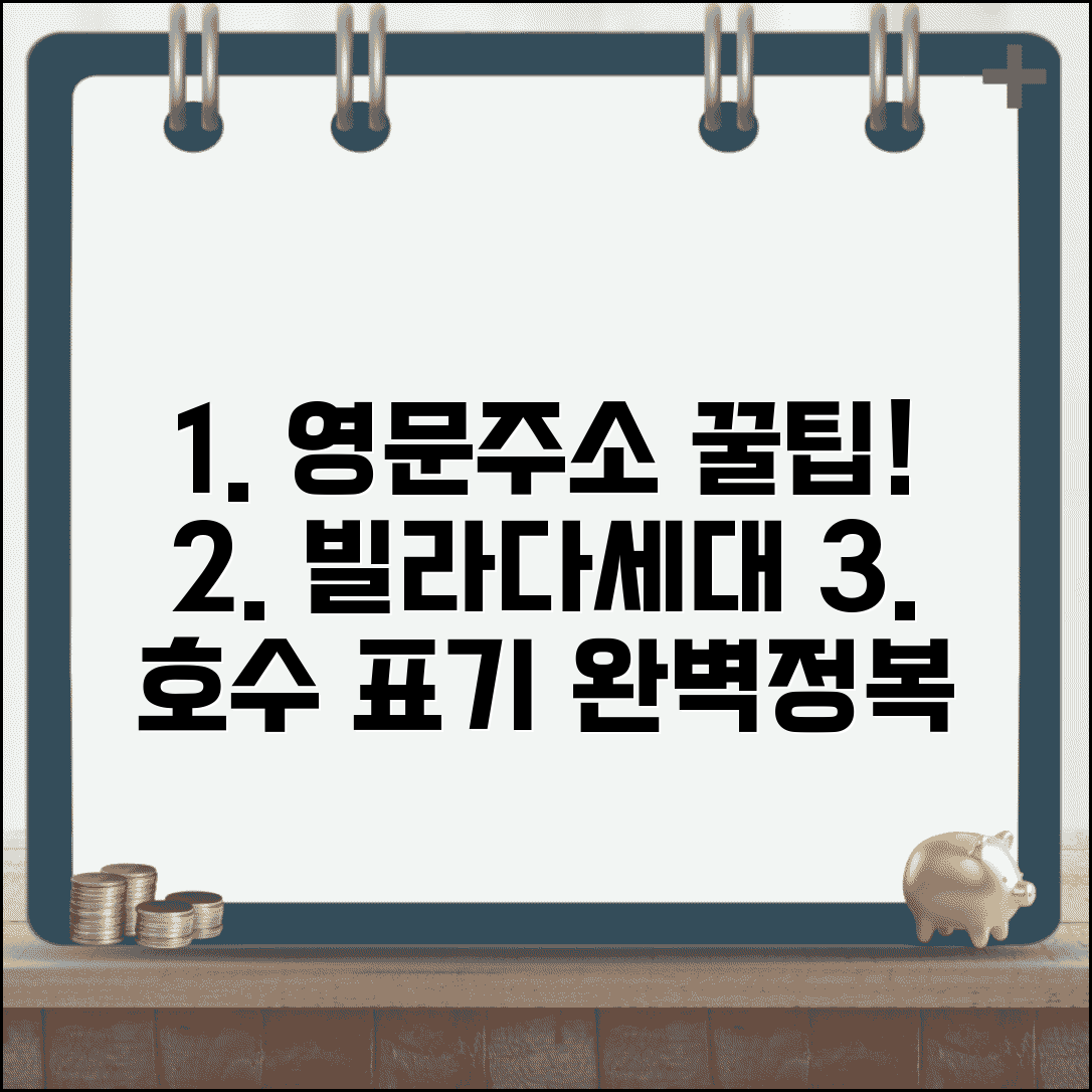 영문주소 빌라 호수 표기 | 빌라 다세대 영문주소 작성