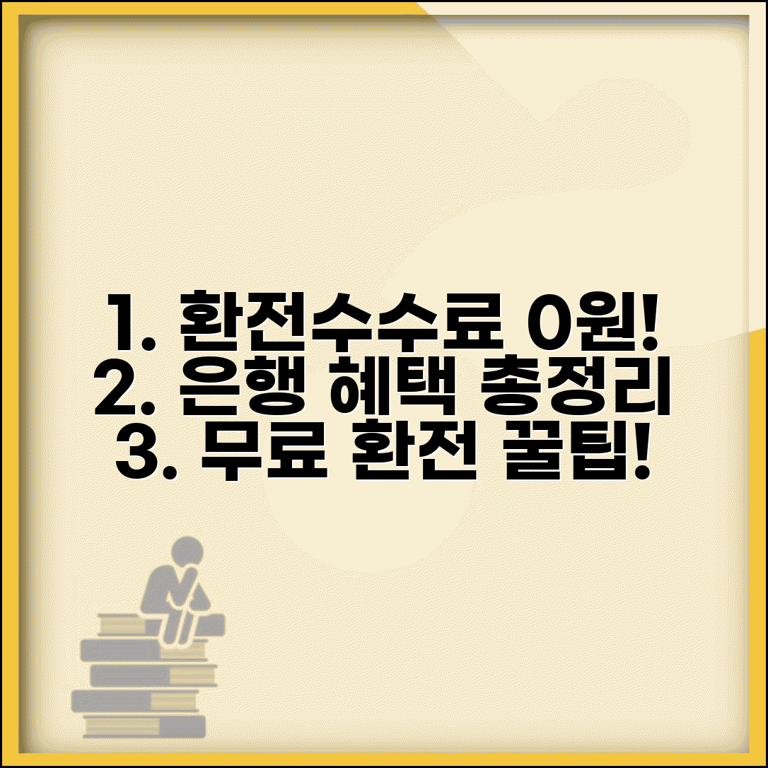 환전수수료 무료 조건 은행 혜택 | 수수료 면제 받는 방법 완벽 활용법