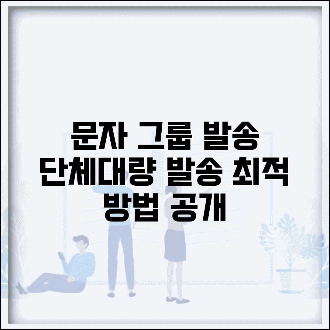 문자메세지 그룹 발송 | 단체 문자 + 대량 발송 방법