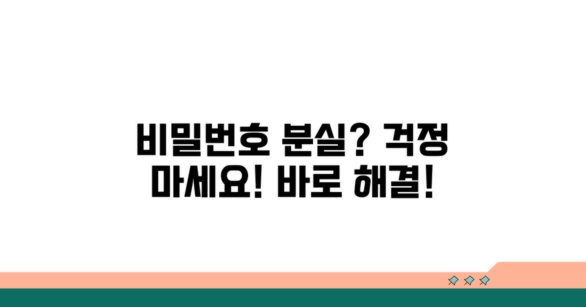 비밀번호 분실 대처법
