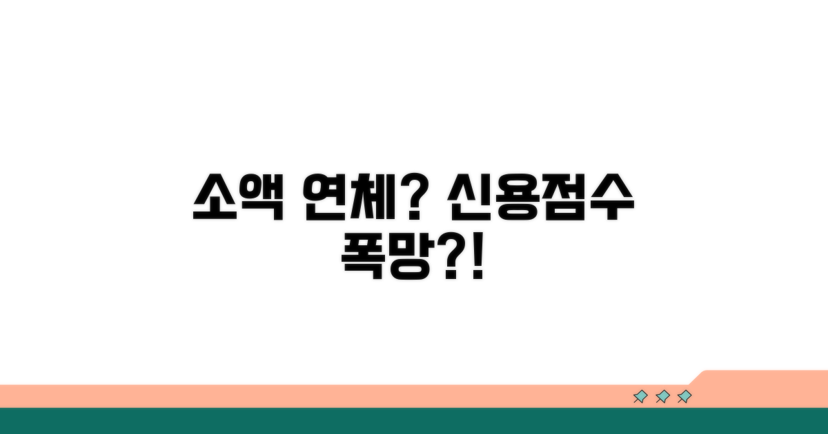 소액 연체, 신용점수 영향은?