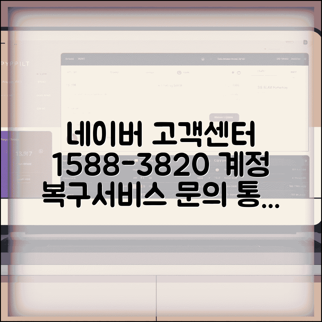 네이버 고객센터 연락처 1588-3820 | 계정 복구부터 서비스 문의까지 네이버 통합 고객지원