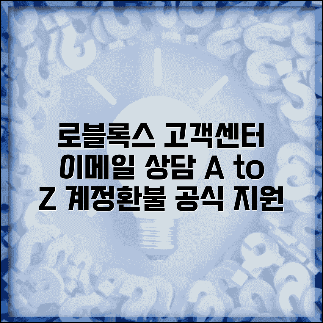 로블록스 고객센터 연락처 이메일 상담 | 계정 문제와 로벅스 환불 요청하는 공식 지원 방법