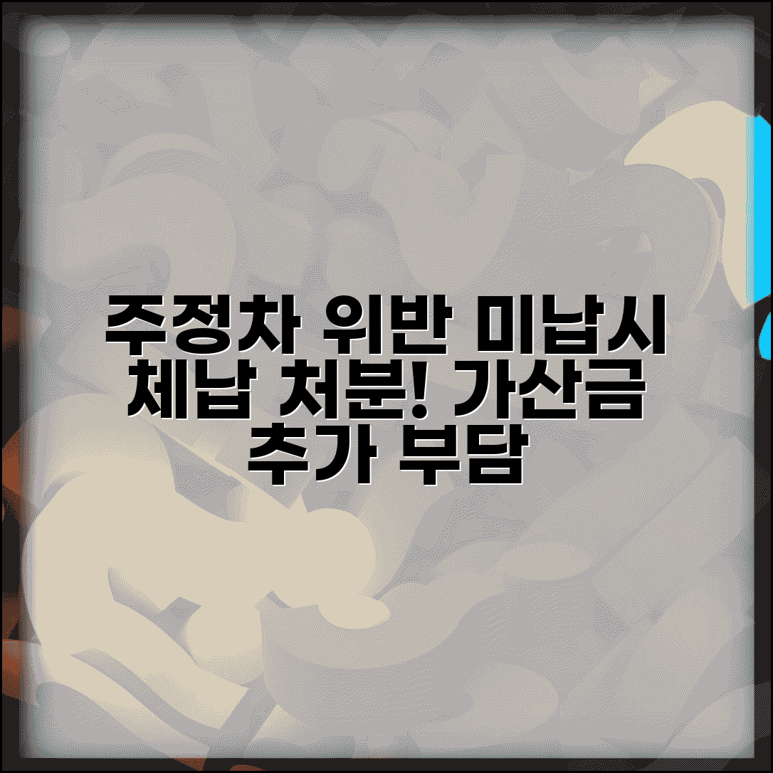 주정차 위반 과태료 미납시 | 체납 처분과 가산금 부과로 인한 추가 부담