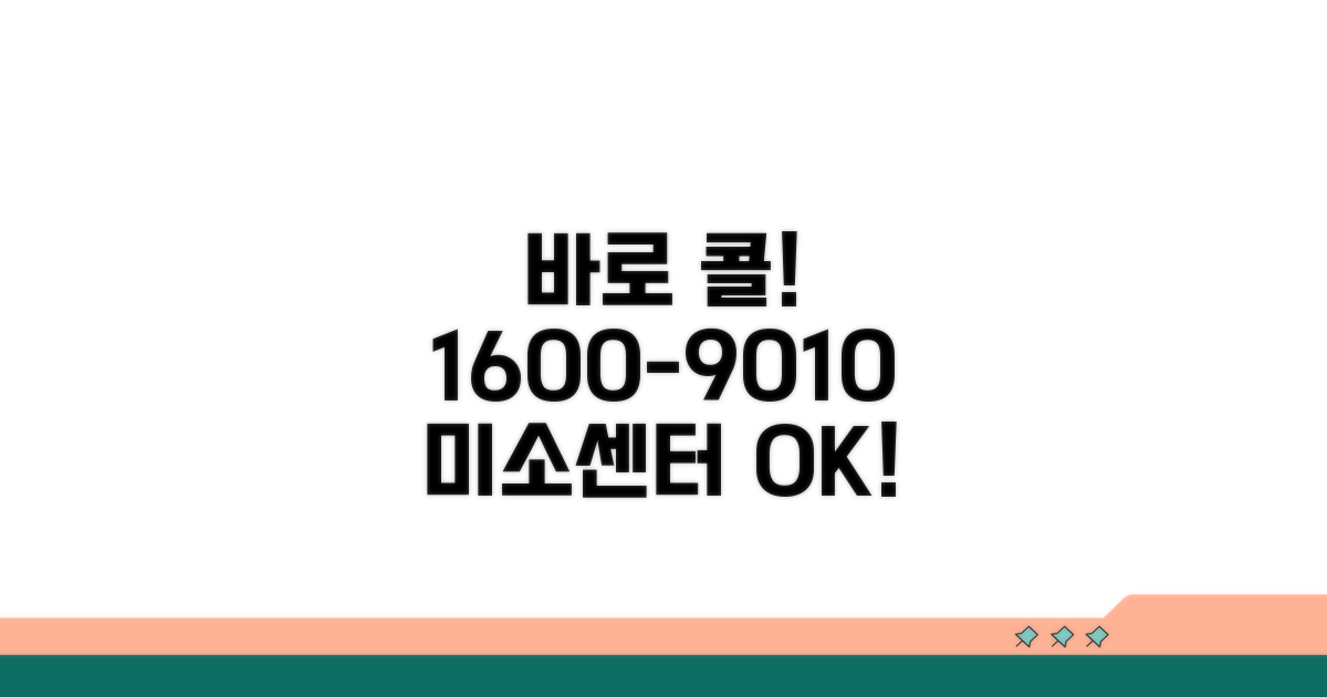 미소고객센터 1600-9010 바로 전화하기