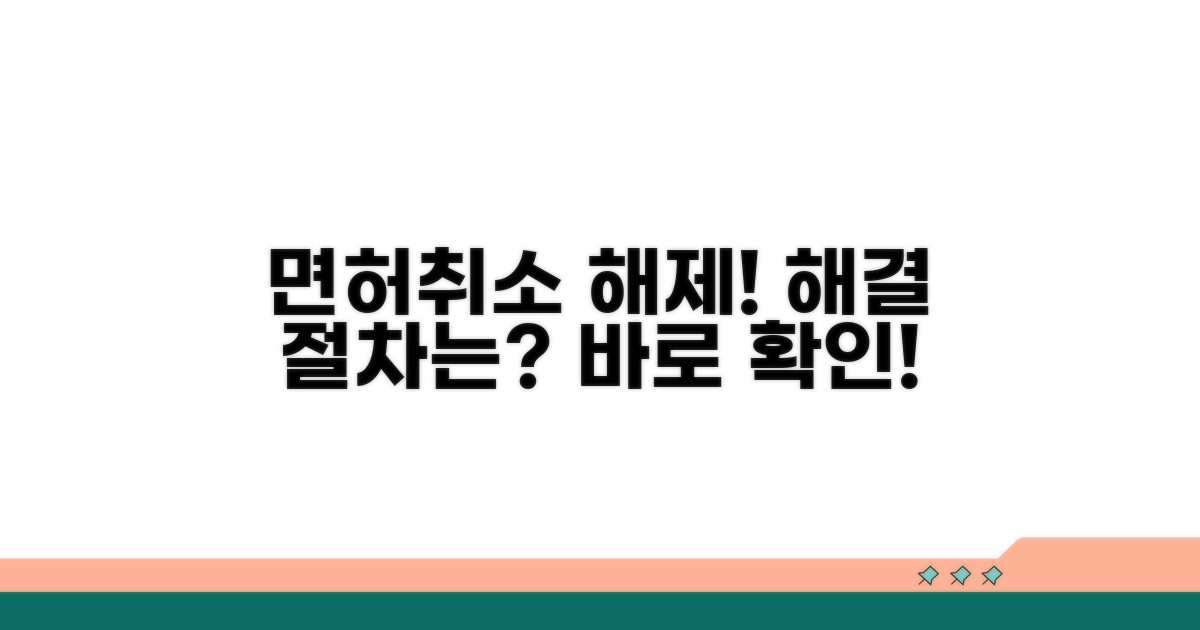 면허취소 해제, 절차는?