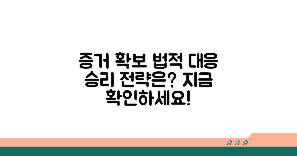 증거 확보와 법적 대응 전략