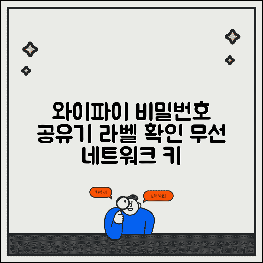 와이파이 비밀번호 찾기 공유기 라벨 | 무선 라우터 스티커에서 기본 네트워크 키 확인