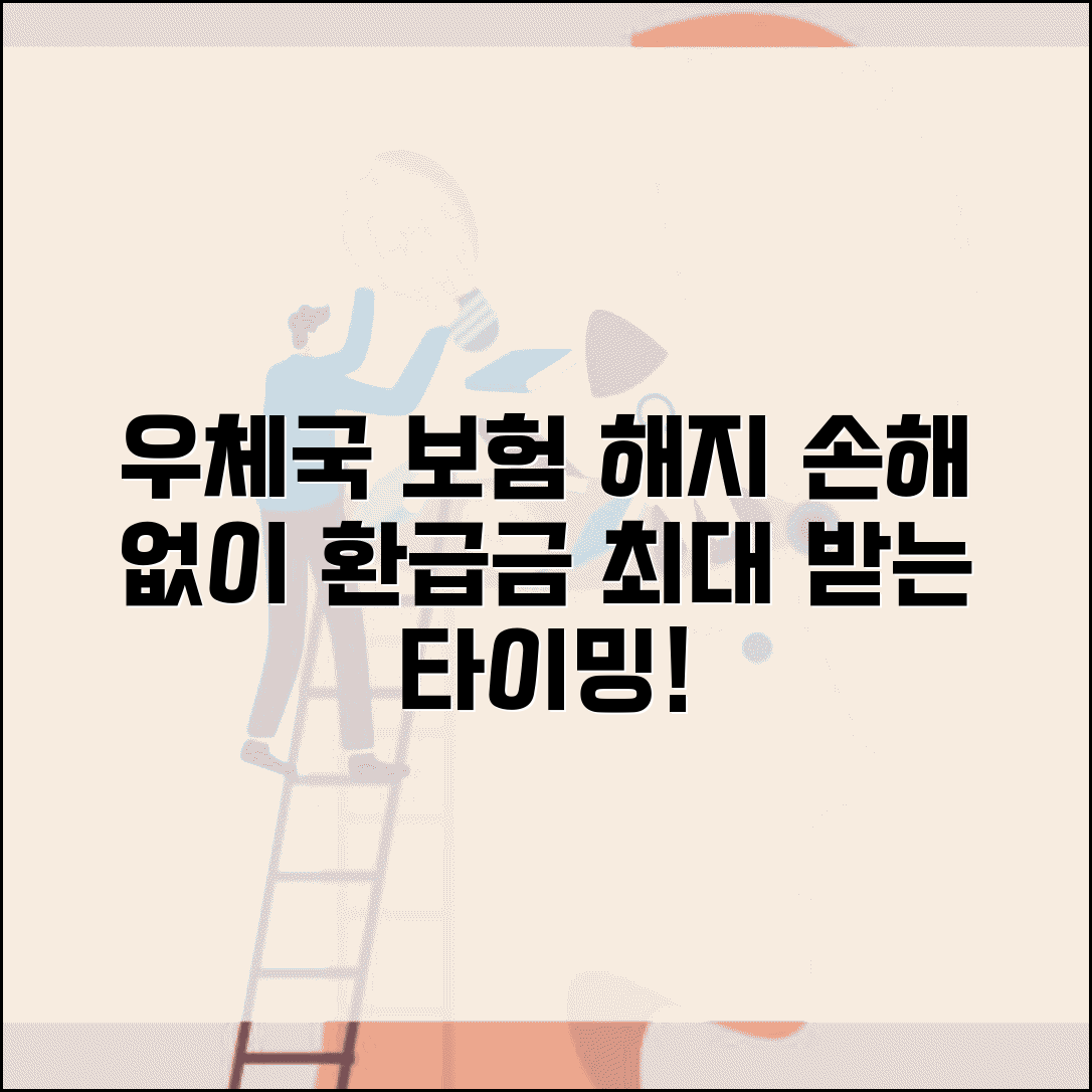 우체국 보험 해지 손해 없이 하는 법 | 해지환급금 최대한 받는 타이밍