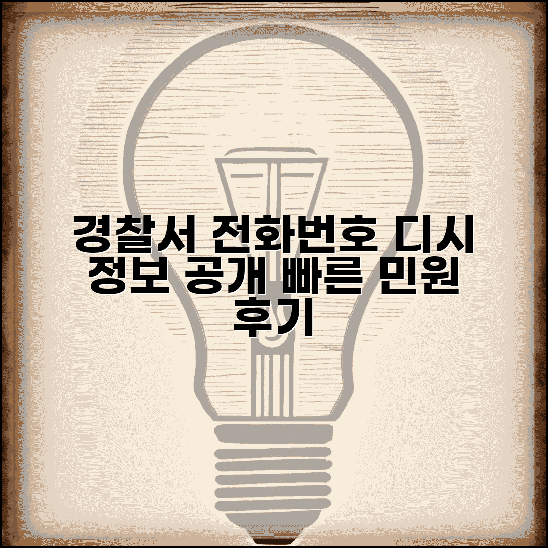 경찰서 전화번호 디시 정보 | 온라인 커뮤니티 공유 경찰서 연락처와 민원 처리 후기