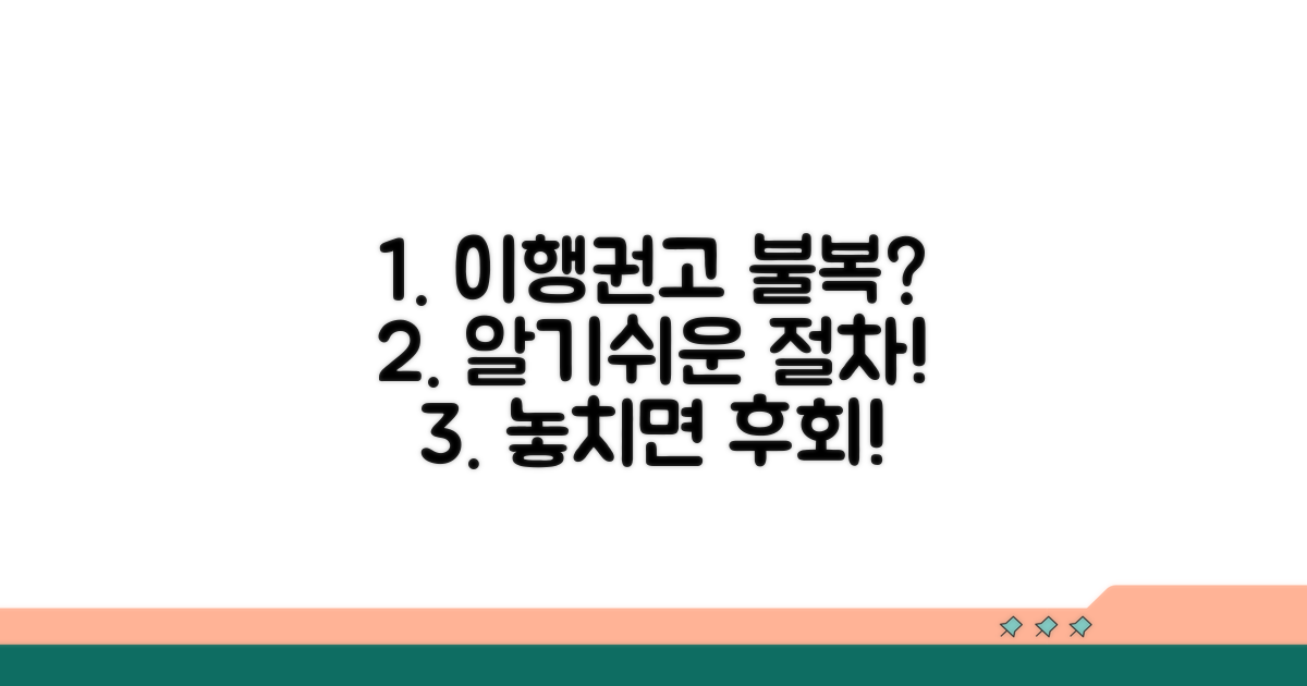이행권고결정 불복, 기본 절차 안내