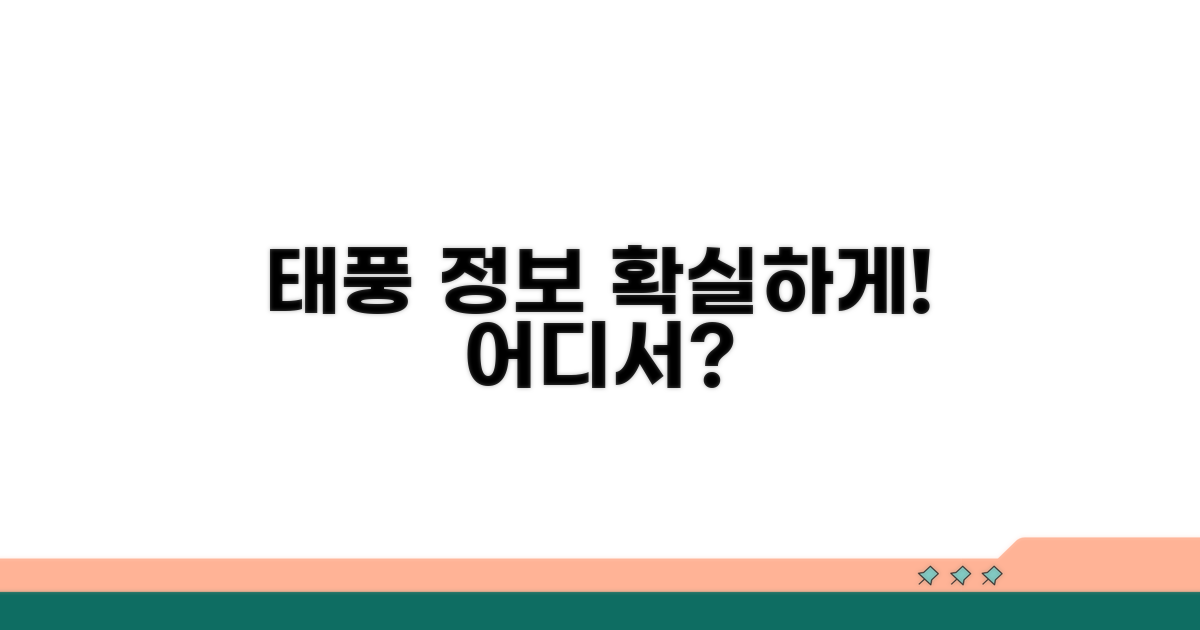 정확한 태풍 정보 얻는 법