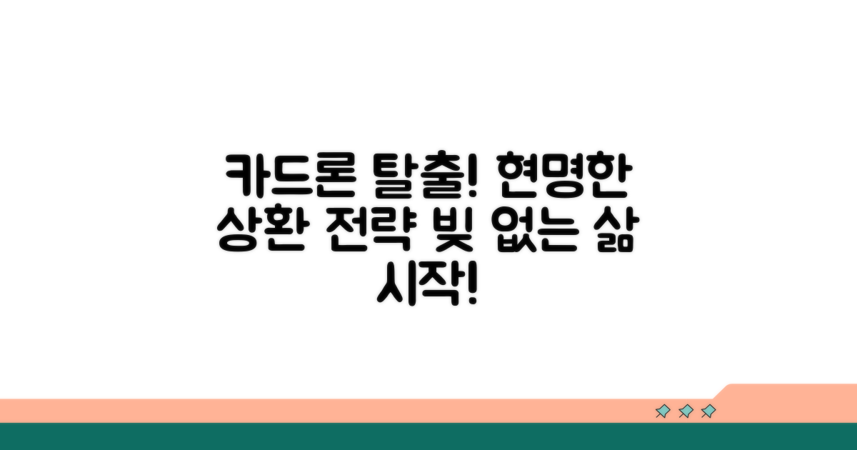 현명한 카드론 상환 전략