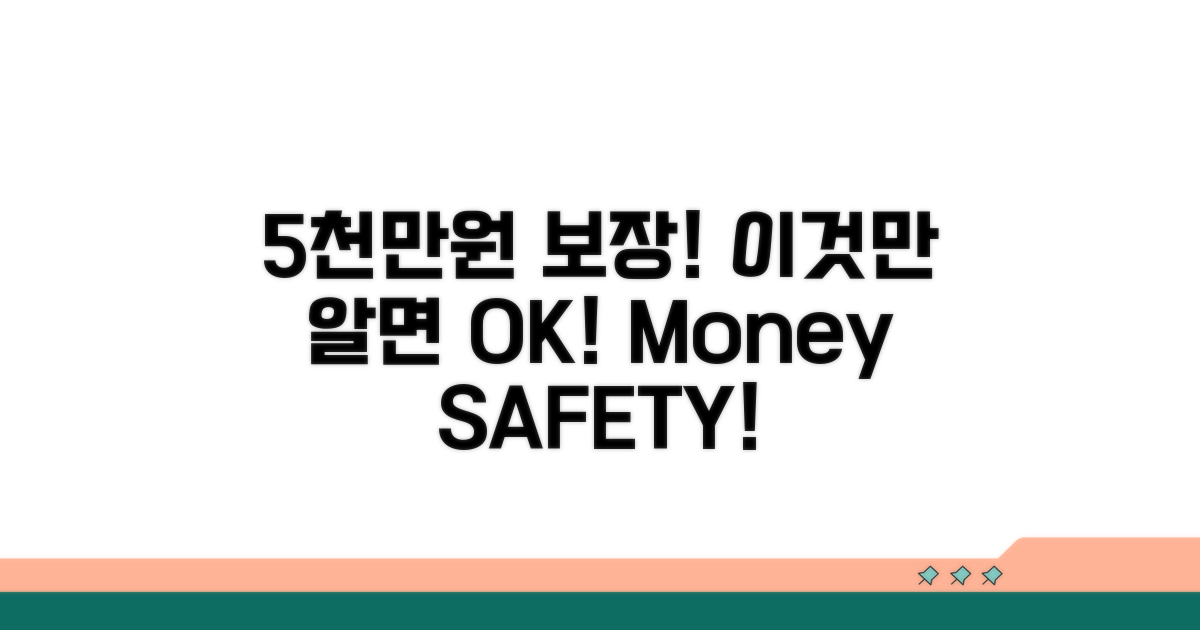 5000만원 예금 보호, 이게 핵심!