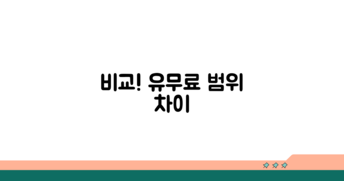 유료 버전과 비교! 사용 범위 차이