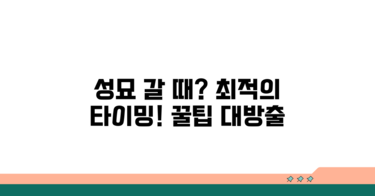 성묘 가는 최적 시기 언제일까?