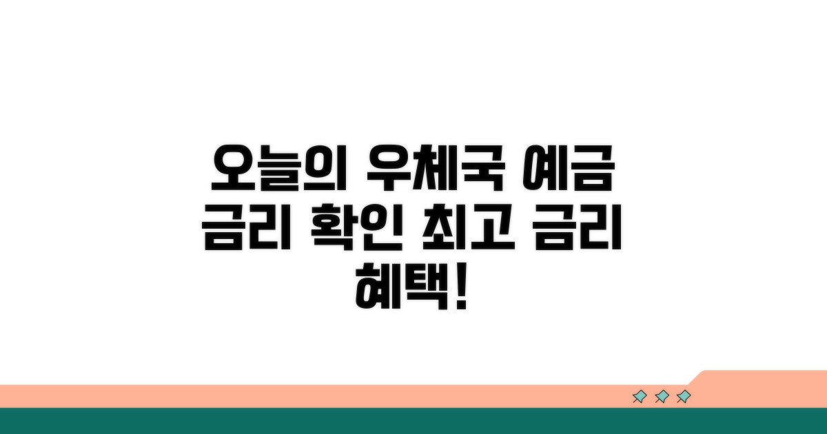 오늘의 우체국 예금금리 확인