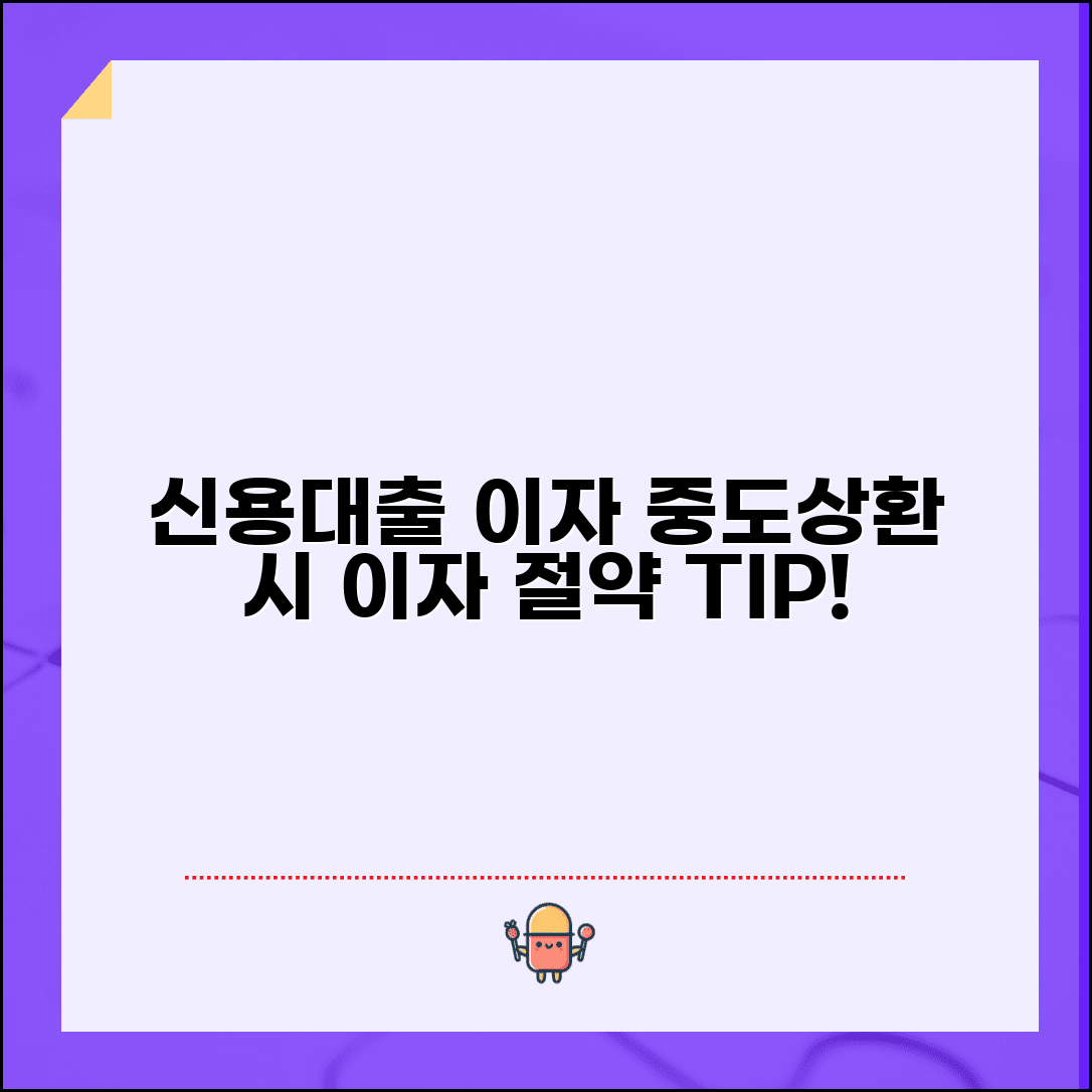 신용대출 중도상환할 때 이자 일할계산 어떻게 되나요 | 중도상환 이자 | 일할계산 | 상환 시점 | 이자 절약