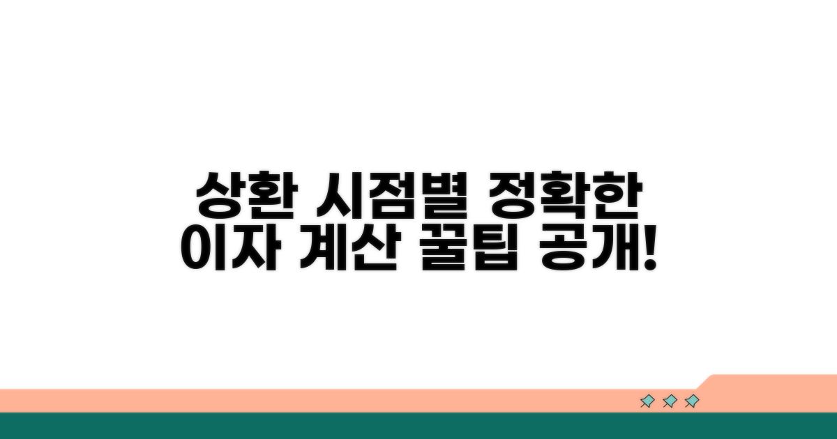 상환 시점별 이자 계산 방식