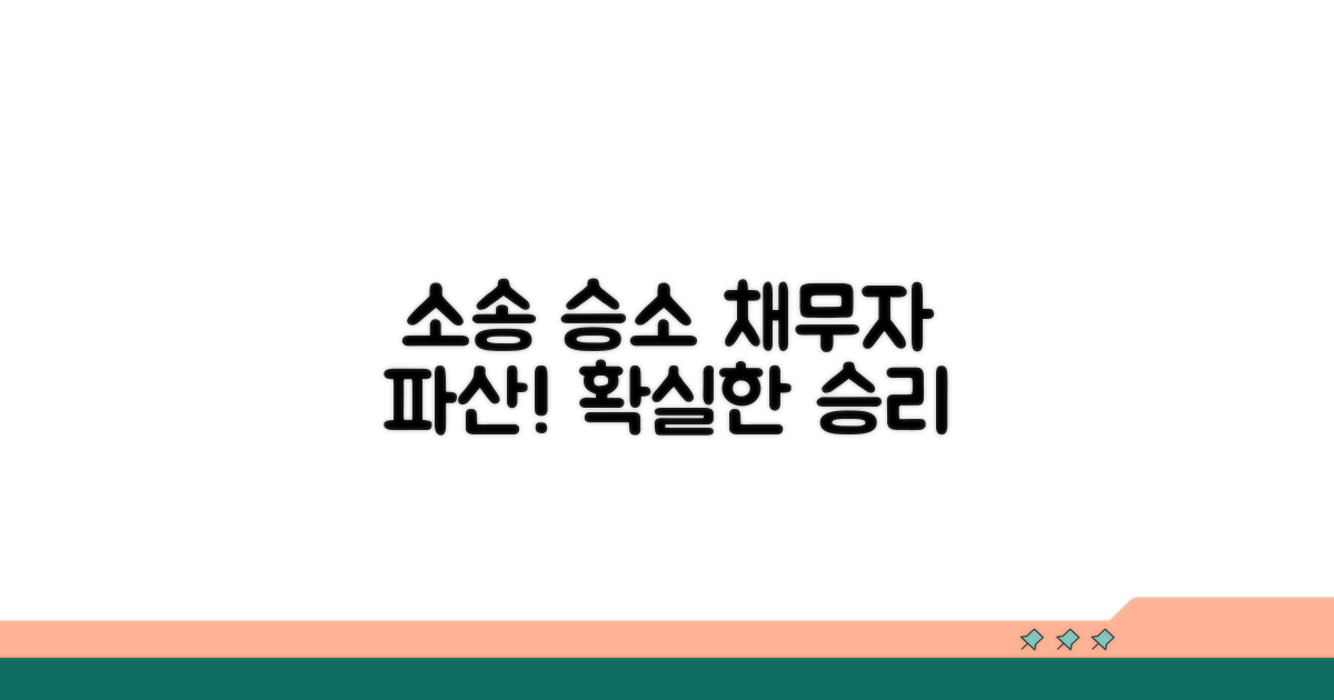 소송 승소 후 채무자 파산 확인