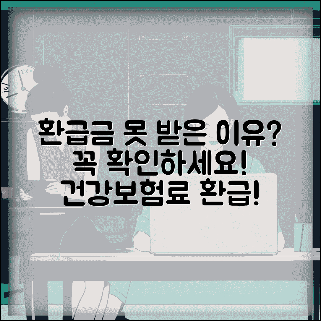 건강보험료 환급금 못받은 이유 | 신청 전 필수 체크사항