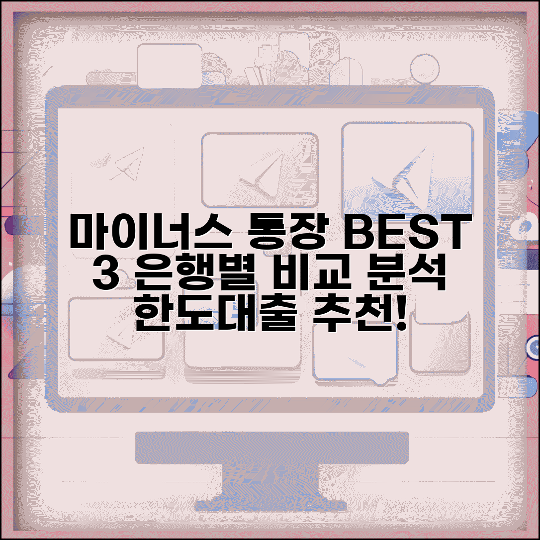 마이너스 통장 추천 은행별 비교 | 한도대출 통장 BEST 상품 분석