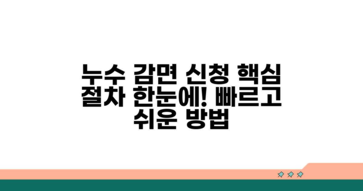 누수 감면 신청 핵심 절차