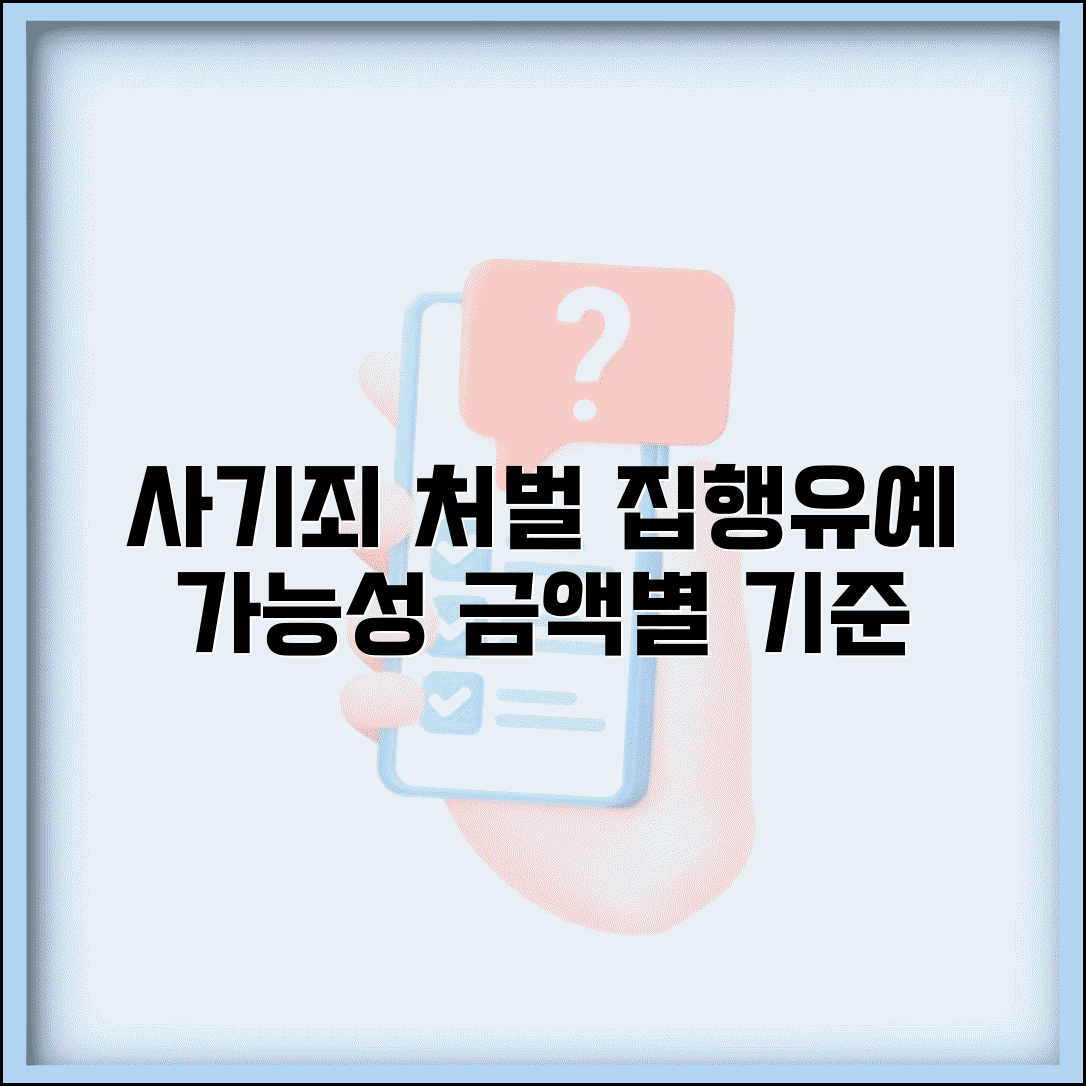 사기죄 처벌 형량 집행유예 | 사기죄 처벌 기준 금액별