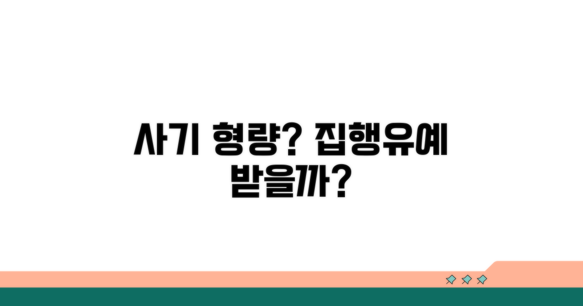 사기 형량과 집행유예 가능성