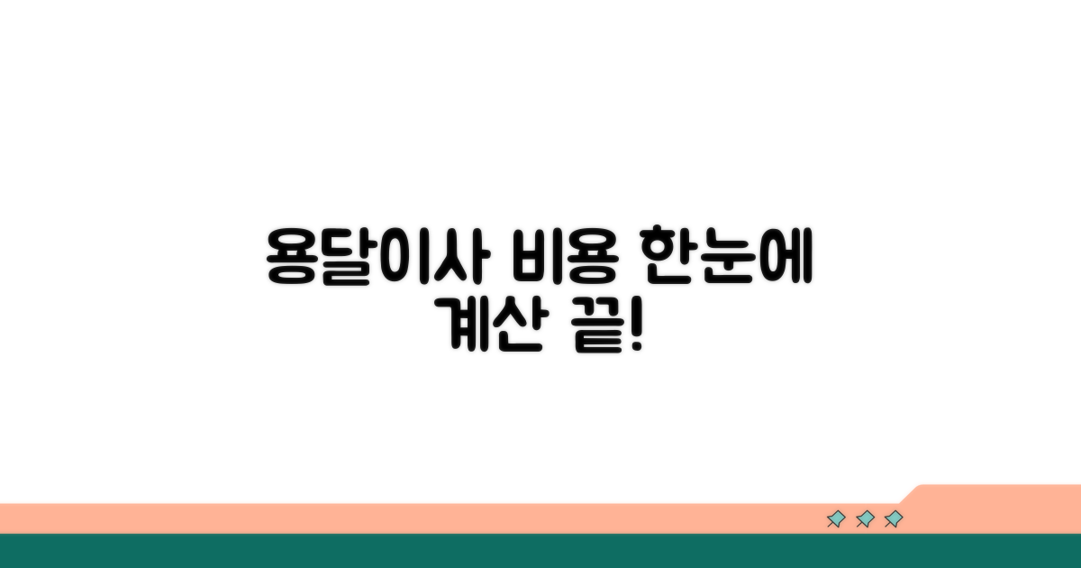 용달이사 비용, 한눈에 계산하기